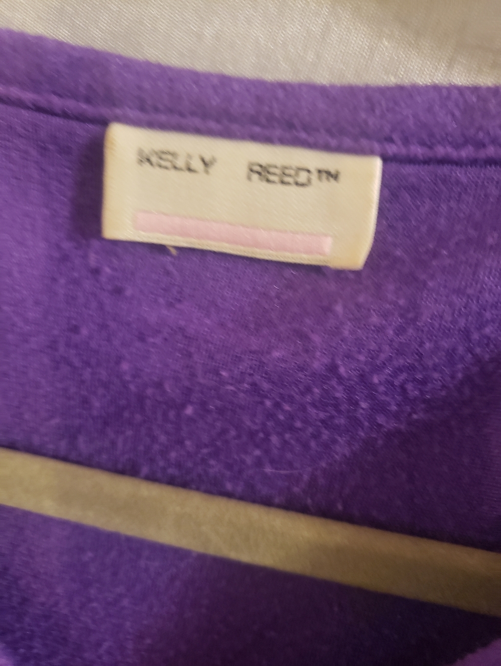Perfectly Cozy Vintage Purple Kelly Reed Floral Embroidered Fleece Robe Small* - Picture 13 of 15
